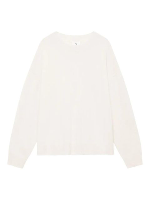 ANINE BING Lee crew-neck cashmere sweater - Neutrals - zdjęcie produktu nr 1