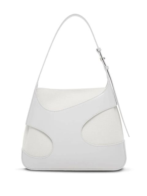 Ferragamo cut out-detail shoulder bag - White