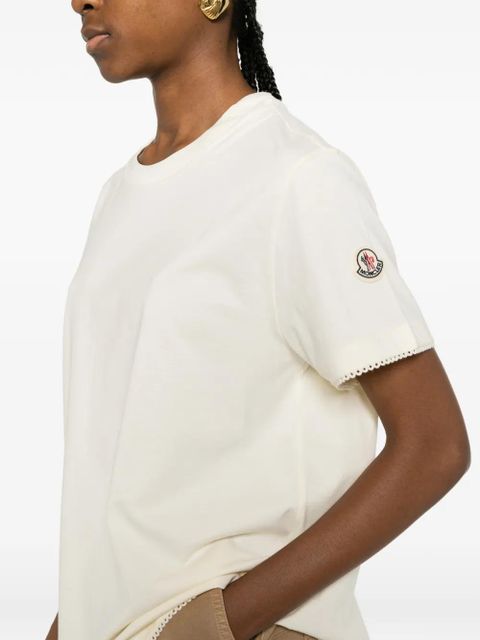Moncler trim T-shirt - Neutrals