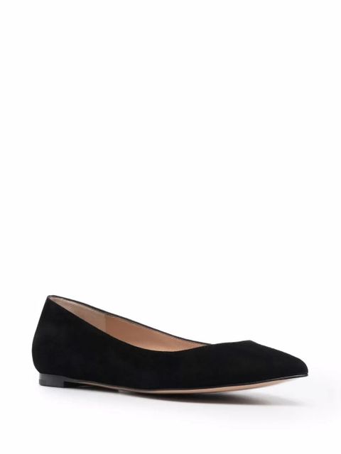 Gianvito Rossi Gianvito suede ballerina shoes - Black - zdjęcie produktu nr 2