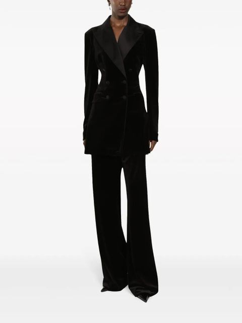 Dolce & Gabbana Turlington velvet blazer - Black