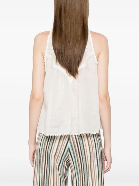 TWINSET sleeveless round-neck blouse - Neutrals