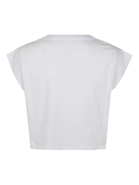 TWINSET cap-sleeve cropped top - White - zdjęcie produktu nr 2
