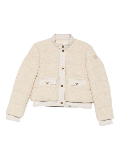 Moncler button-down bomber jacket - Neutrals