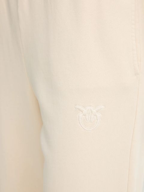 Pinko spodnie dresowe bawełniane damskie kolor beżowy gładkie 105508 A2RB