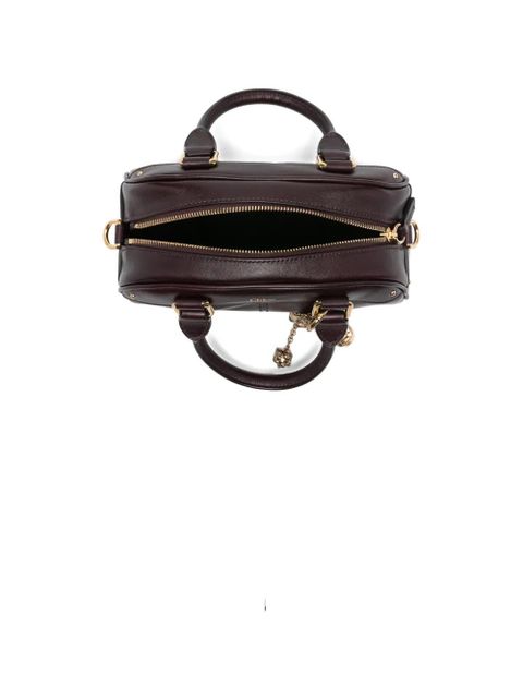 Chloé mini leather multiple-charms tote bag - Purple