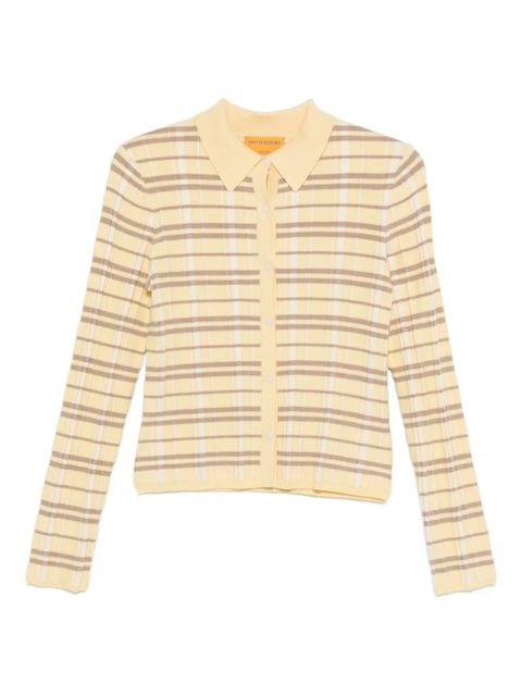 Guest In Residence Elle plaid cardigan - Yellow - zdjęcie produktu nr 1