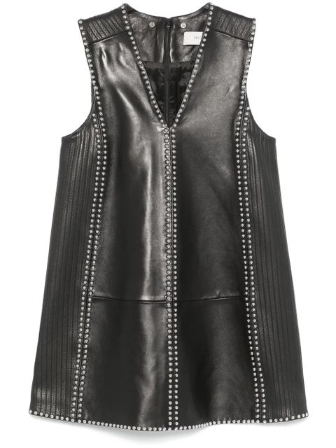 Golden Goose leather mini dress - Black - zdjęcie produktu nr 1