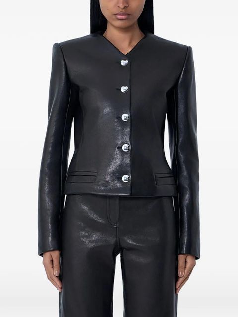 KHAITE Nara leather jacket - Black - zdjęcie produktu nr 1