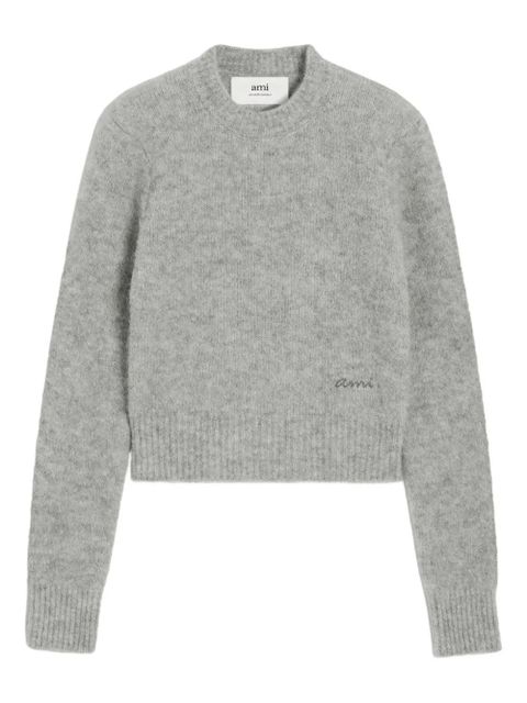 AMI Paris Ami crew-neck sweater - Grey - zdjęcie produktu nr 1
