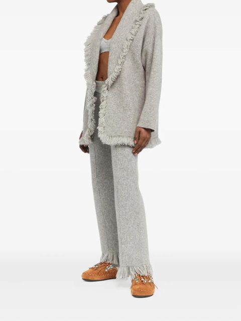 Alanui Finest fringed cardigan - Grey