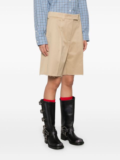 Miu Miu cotton shorts - Neutrals