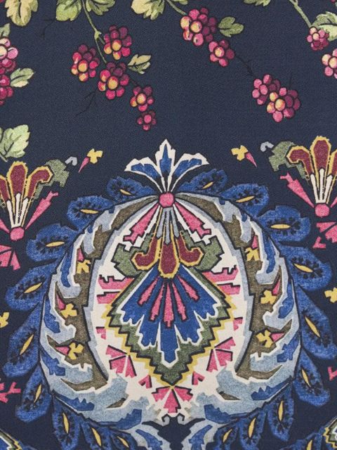 ETRO graphic-print shift-style dress - Blue