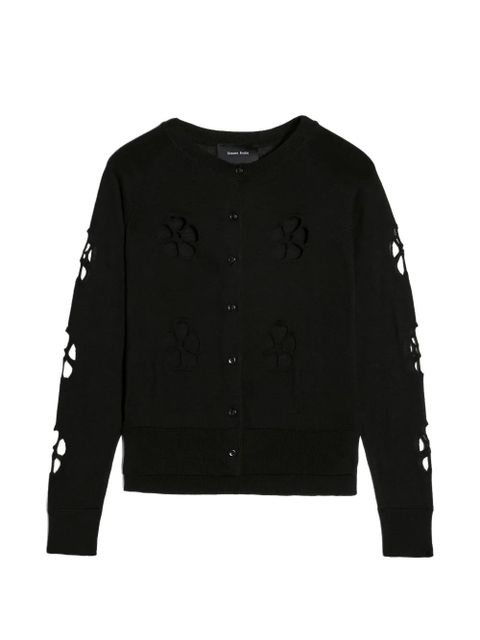 Simone Rocha daisy cut-out cardigan - Black - zdjęcie produktu nr 1