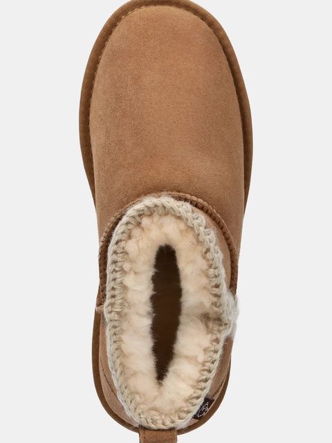 Answear.LAB śniegowce zamszowe kolor brązowy