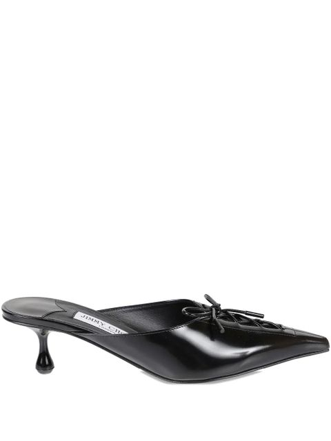 Jimmy Choo 50mm Scarlett lace-up pointed-toe mules - Black - zdjęcie produktu nr 1