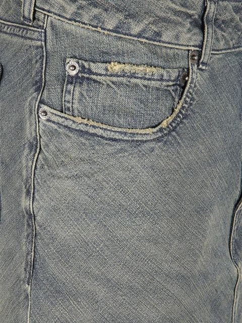 Balenciaga faded godet-hem skirt - Blue