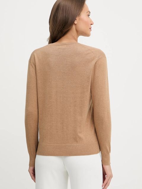 Polo Ralph Lauren sweter bawełniany damski kolor beżowy lekki 211972105 - zdjęcie produktu nr 2