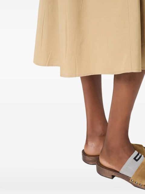 Miu Miu poplin shirt-dress - Brown