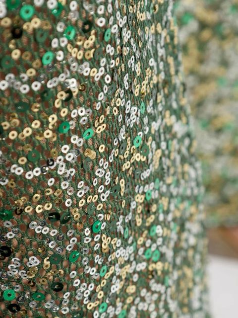 Oséree sequinned wide-leg trousers - Green