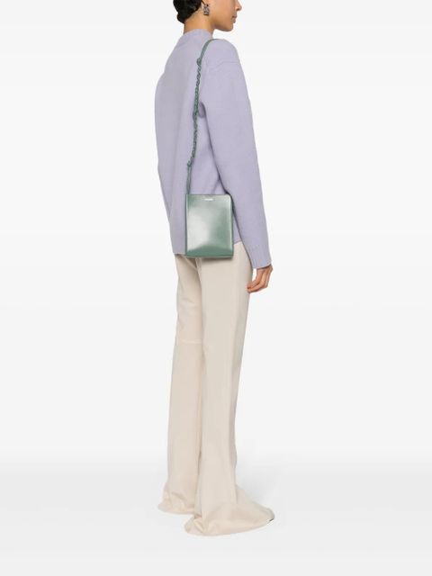 Jil Sander small Tangle leather cross body bag - Green