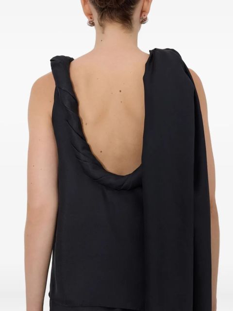 LouLou de Saison scarf-detail blouse - Black