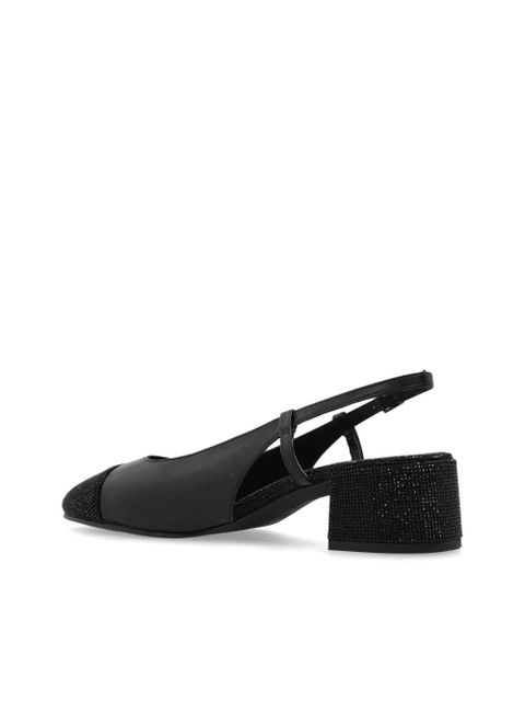 Tory Burch 45mm cap-toe slingback pumps - Black