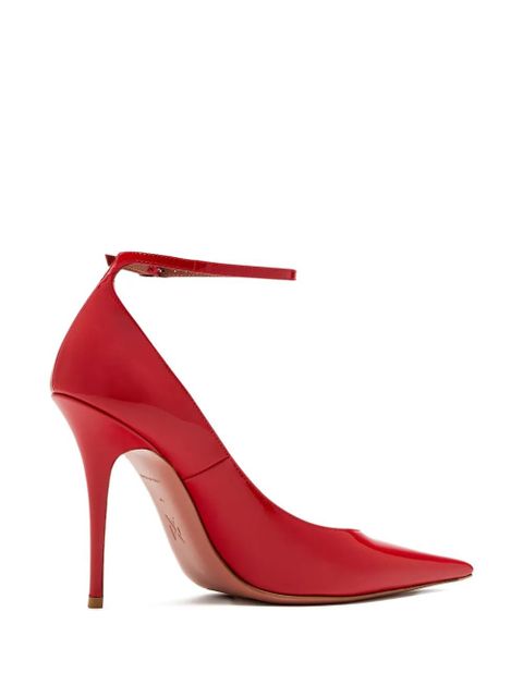 Amina Muaddi 105mm Anok ankle-strap pumps - Red