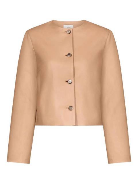 LouLou de Saison Raho button leather jacket - Neutrals - zdjęcie produktu nr 1