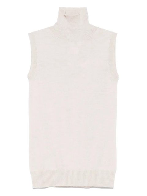 Sportmax virgin wool tank top - Neutrals - zdjęcie produktu nr 1
