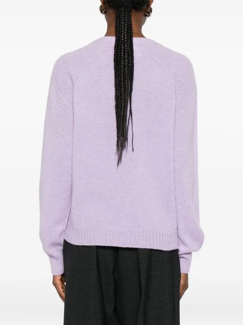 SOLOTRE V-neck sweater - Purple