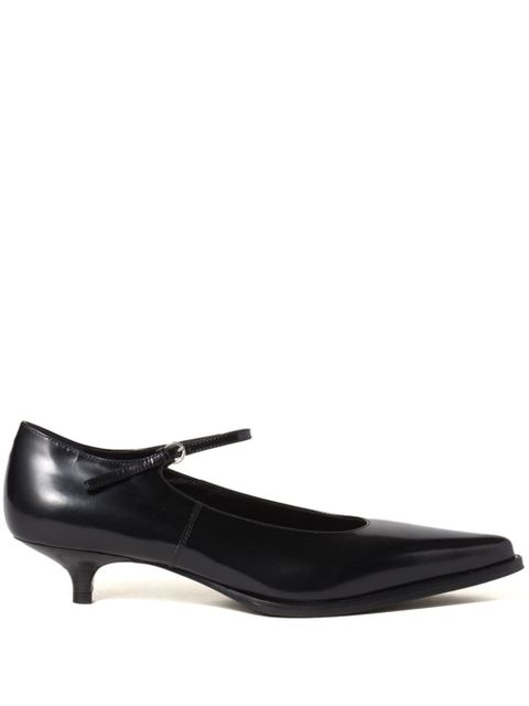 Miu Miu 35mm Brushed leather pumps - Black - zdjęcie produktu nr 1