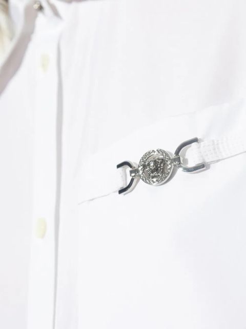 Versace Medusa-plaque cotton shirt - White