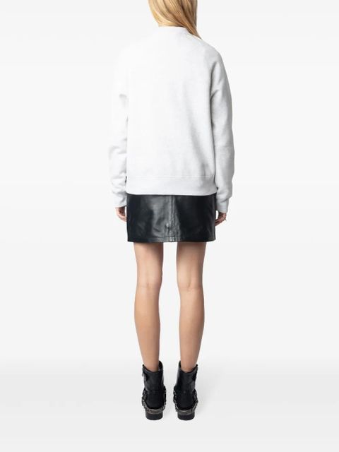 Zadig&Voltaire rhinestone-embellished sweatshirt - Grey