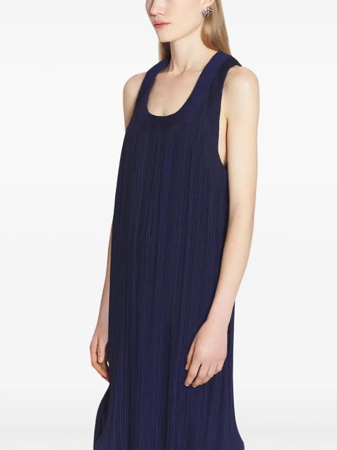 Lanvin pleated midi dress - Blue