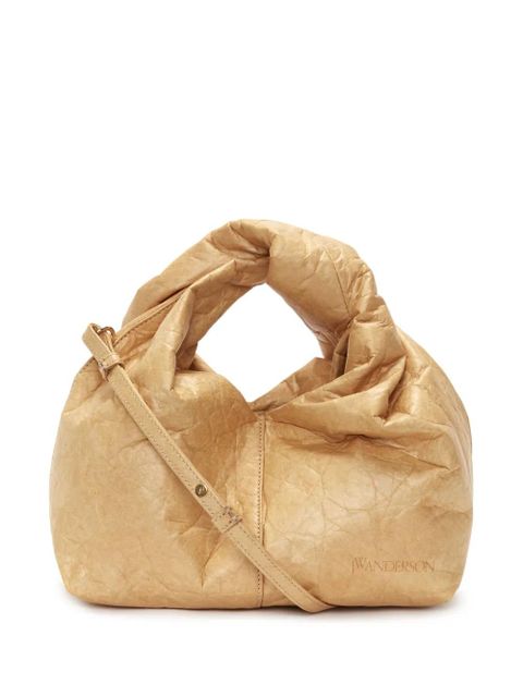JW Anderson Twister crinkle-finish crossbody bag - Neutrals - zdjęcie produktu nr 1