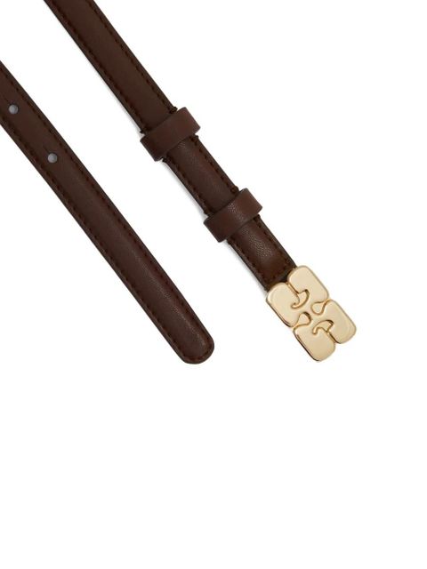 GANNI Kat logo-plaque belt - Brown - zdjęcie produktu nr 2