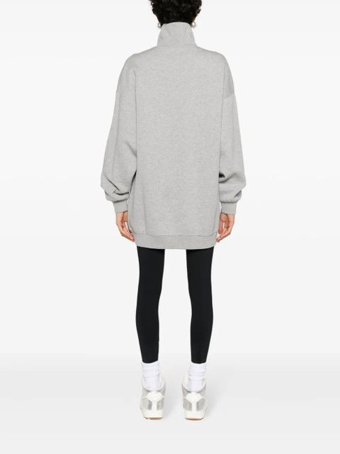 Gucci logo-patch cotton sweatshirt - Grey