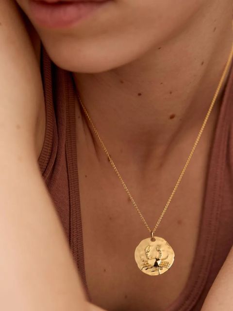 Monica Vinader GP Zodiac Cancer necklace - Gold - zdjęcie produktu nr 2