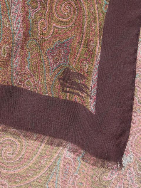 ETRO floral paisley scarf - Brown - zdjęcie produktu nr 2