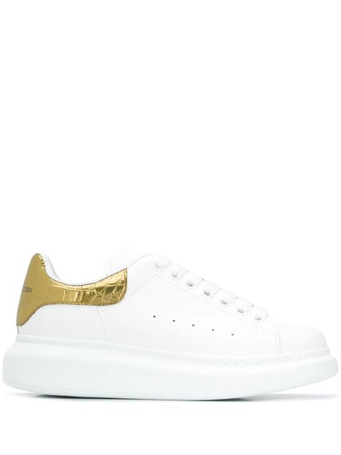 Alexander McQueen metallic Oversized low-top sneakers - White - zdjęcie produktu nr 1