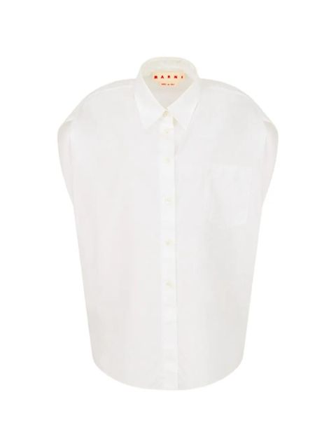 Marni cotton pocket shirt - White - zdjęcie produktu nr 1