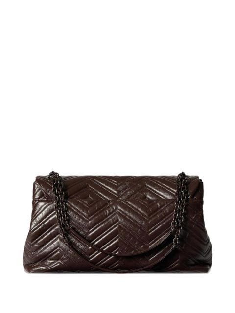 Gucci matelassé chevron shoulder bag - Brown