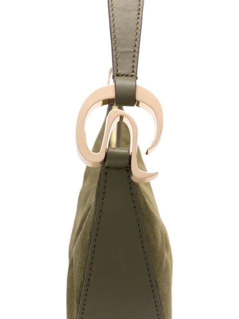 Cult Gaia suede zip-closure tote bag - Green