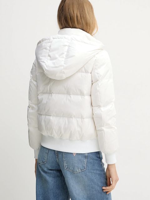 Armani Exchange kurtka puchowa kolor biały przejściowa XW000228 AF12286 - zdjęcie produktu nr 2