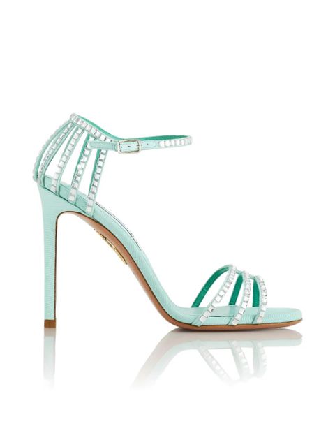 Aquazzura Sensation Crystal heeled sandals - Blue - zdjęcie produktu nr 1