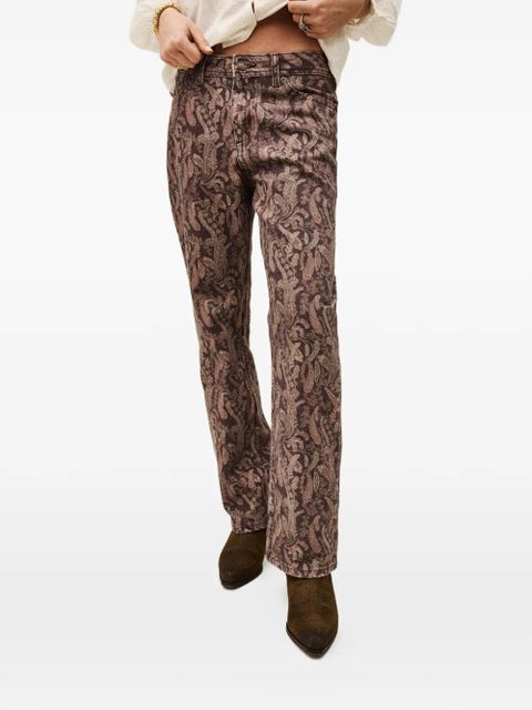 Ba&Sh Tooty paisley-pattern jeans - Brown