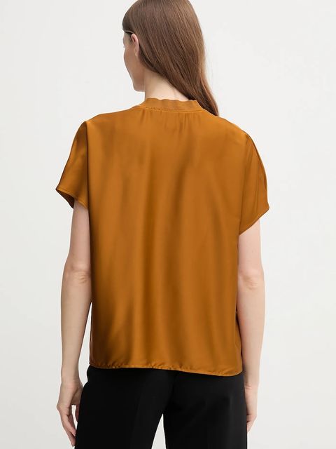 Joseph Ribkoff bluzka damska kolor brązowy gładka 253921 - zdjęcie produktu nr 2