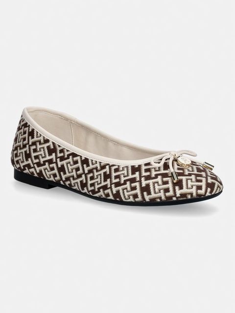 Tommy Hilfiger baleriny TH CHARM JACQUARD BALLERINA - zdjęcie produktu nr 1