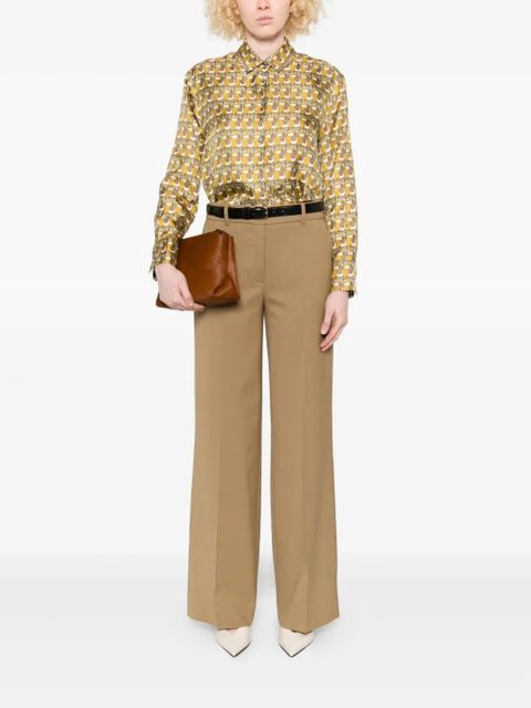 Max Mara printed button-down silk shirt - Yellow - zdjęcie produktu nr 2
